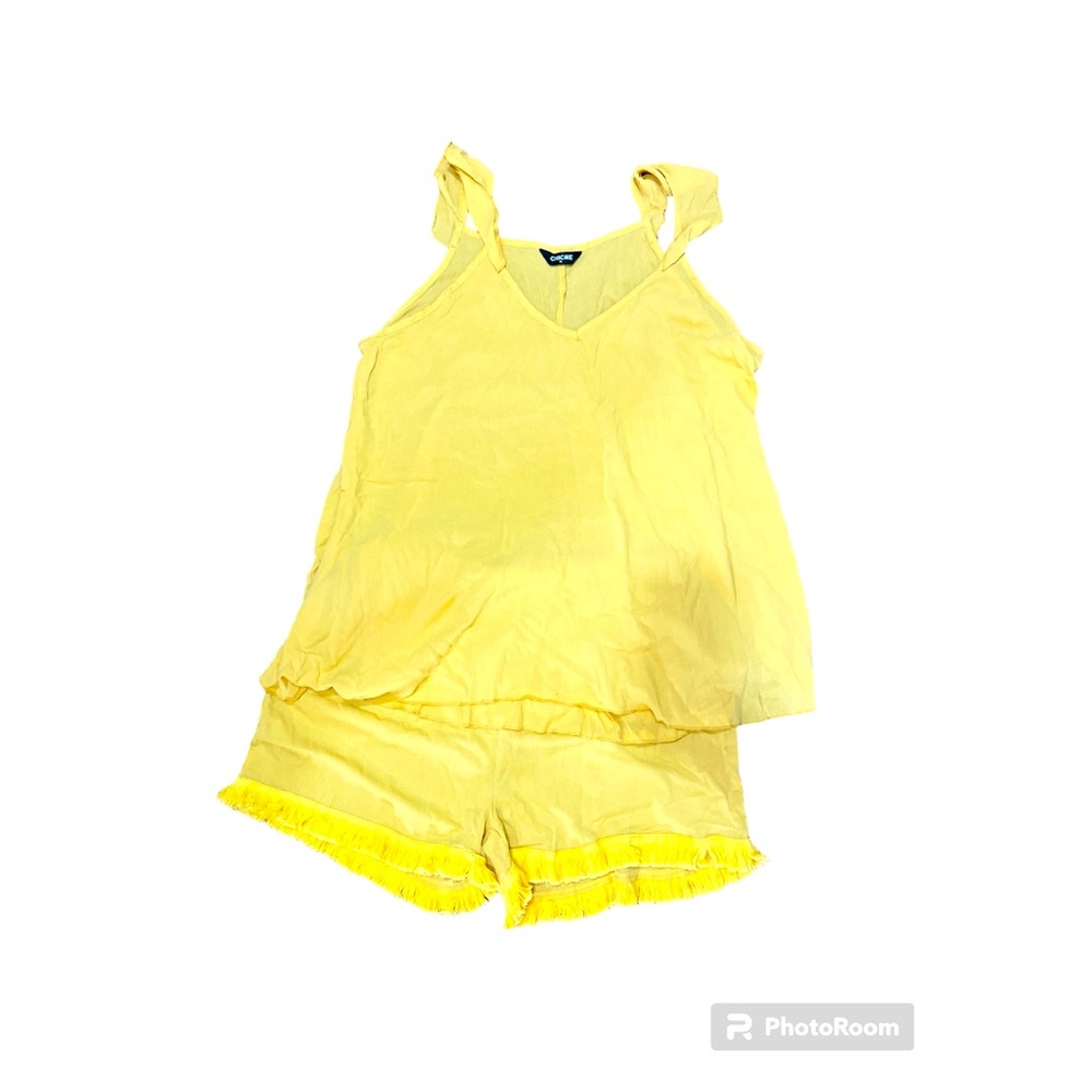 Chicme yellow size xl short set